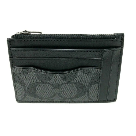 Coach Other - Coach Men's Multiway Zip Card Case Canvas Wallet